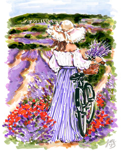 "La Vie en Violet" Original Artwork by Jen Lublin. Copyright ©JenLublinDesign
