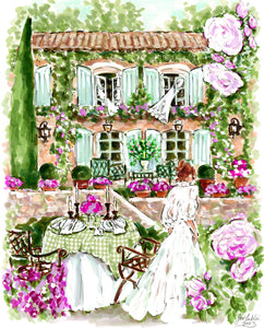 "Garden of Provençal Delights" Original Artwork by Jen Lublin. Copyright ©JenLublinDesign