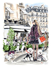 Bichon Frisés of the Champs-Élysées (Original Artwork)