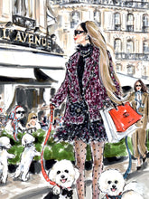 Bichon Frisés of the Champs-Élysées (Original Artwork)