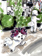 Bichon Frisés of the Champs-Élysées (Original Artwork)