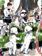 Bichon Frisés of the Champs-Élysées (Original Artwork)