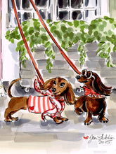 Doxies Downtown (Original Artwork)