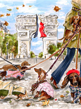 CHAMPS DES DACHSHUNDS ~ Art For A Cause (Original Artwork)