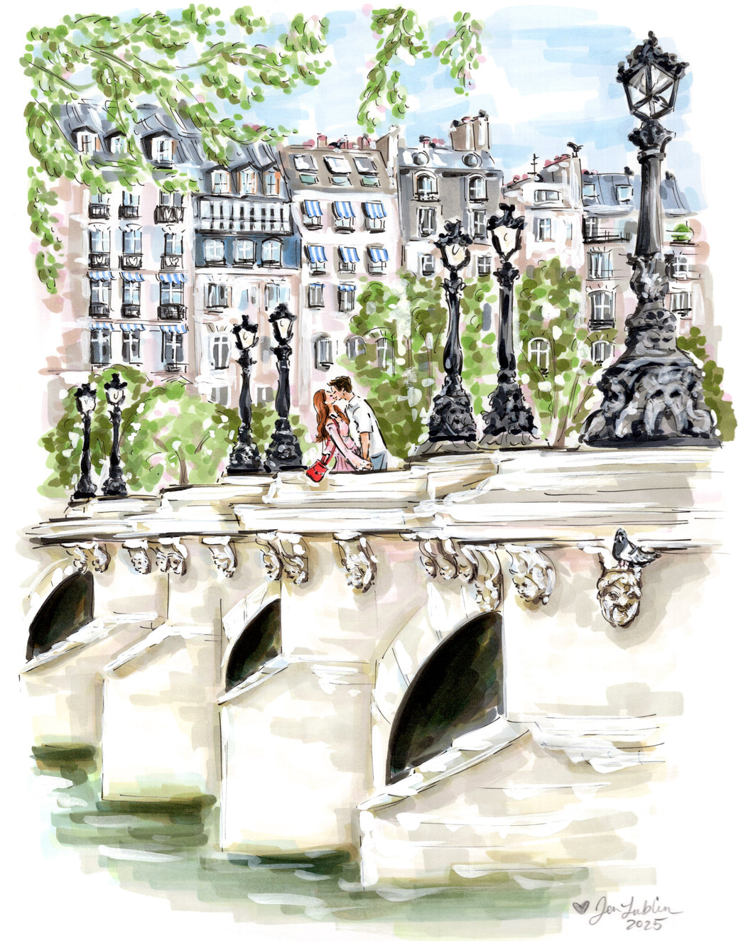 Pont Neuf Lovers (Original Artwork)