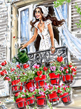 Jardin en Rouge (Original Artwork)