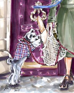 Miniature Schnauzers of le Marais (Original Artwork)