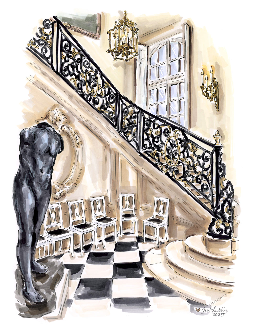 Sculptural Staircase (Original Artwork)