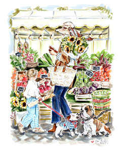 Meet Cute au Marché (Original Artwork)