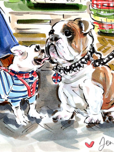 Meet Cute au Marché (Original Artwork)
