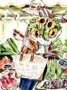 Meet Cute au Marché (Original Artwork)