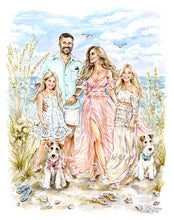 PREMIER Custom Group Illustration with Background ~ 5+ Figures (Starting at $2,900+)