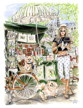 Pedal Pushers and Pomeranians (Original Artwork)
