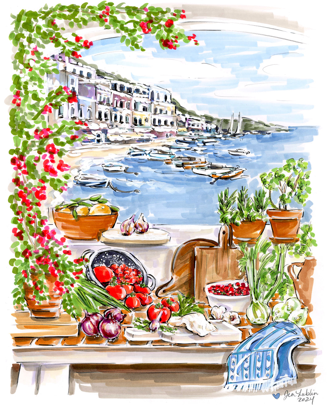 Mediterranean Cucina (Original Artwork)