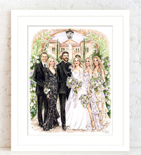 PREMIER Custom WEDDING Illustration - with Background (Starting at $2,500+)
