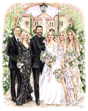 BASIC Custom WEDDING Illustration - with Background (Starting at $1,900+)