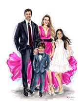 PREMIER Custom Illustration with Solid Background ~  3-4 Figures