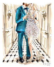 BASIC Custom Illustration (BLACK TIE) with Background   ~   1-2 Figures