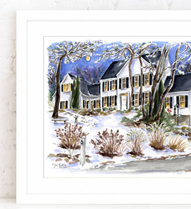 BASIC Custom Whimsical Home & Landscape Illustration (Starting at $1,100+)