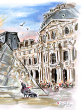 Lovebirds of the Louvre (Original Artwork)