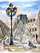Lovebirds of the Louvre (Original Artwork)