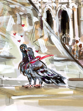 Lovebirds of the Louvre (Original Artwork)