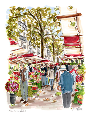 Au Marché (Original Artwork)