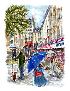 Paris In The Rain (Original Artwork)