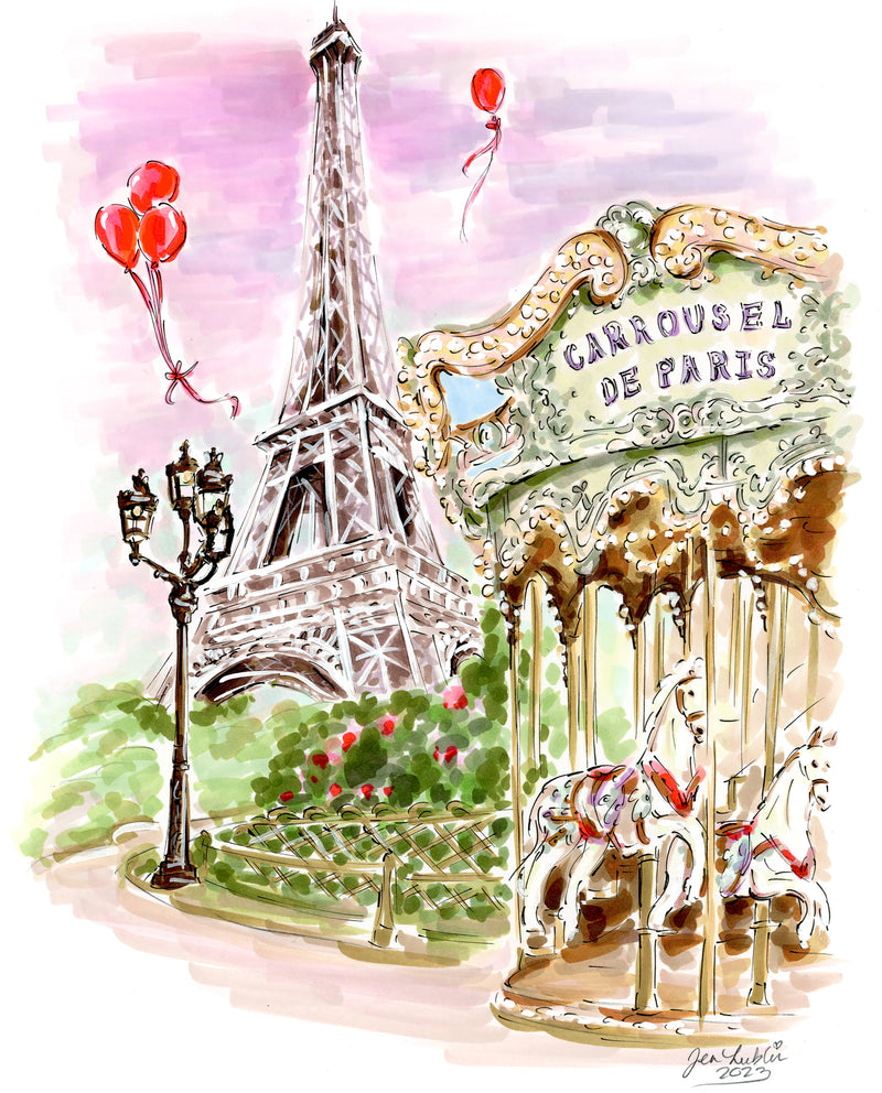 Belle Epoque Fantasy (Original Artwork) – Jen Lublin Design, LLC
