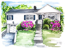 PREMIER Custom Whimsical Home & Landscape Illustration (Starting at $1,350+)