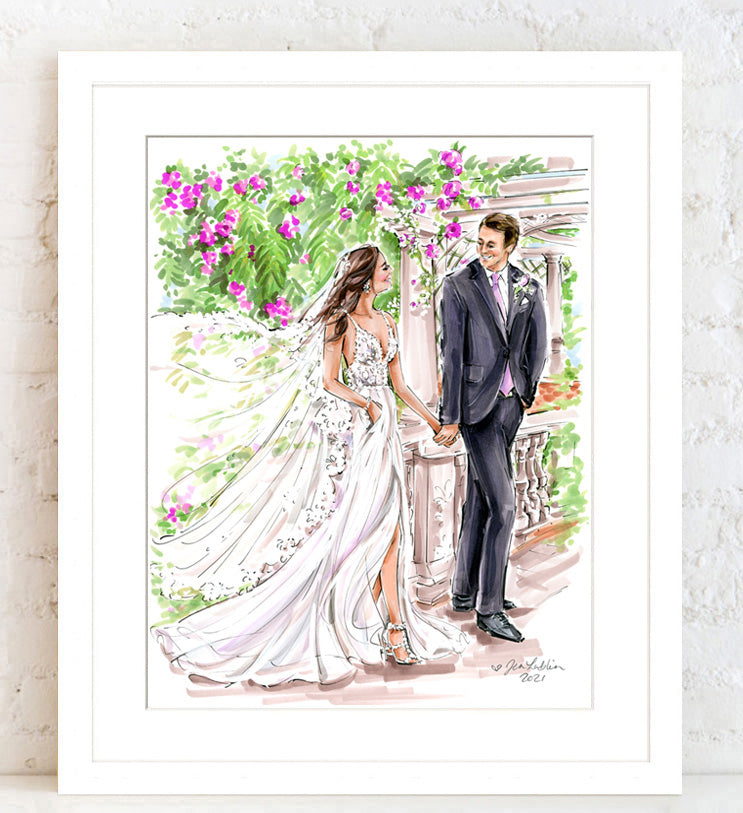 Wedding Illustration Commission shops Gift