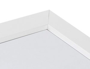 Custom STOCK Frame Add-on for 14x16 Inch WHITE Satin Wood with UV Plexiglass