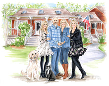 PREMIER Custom Group Illustration with Background ~ 5+ Full Figures (Starting at $2,100+)