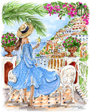 "Adventures in Amalfi" Original Artwork by Jen Lublin. Copyright ©JenLublinDesign